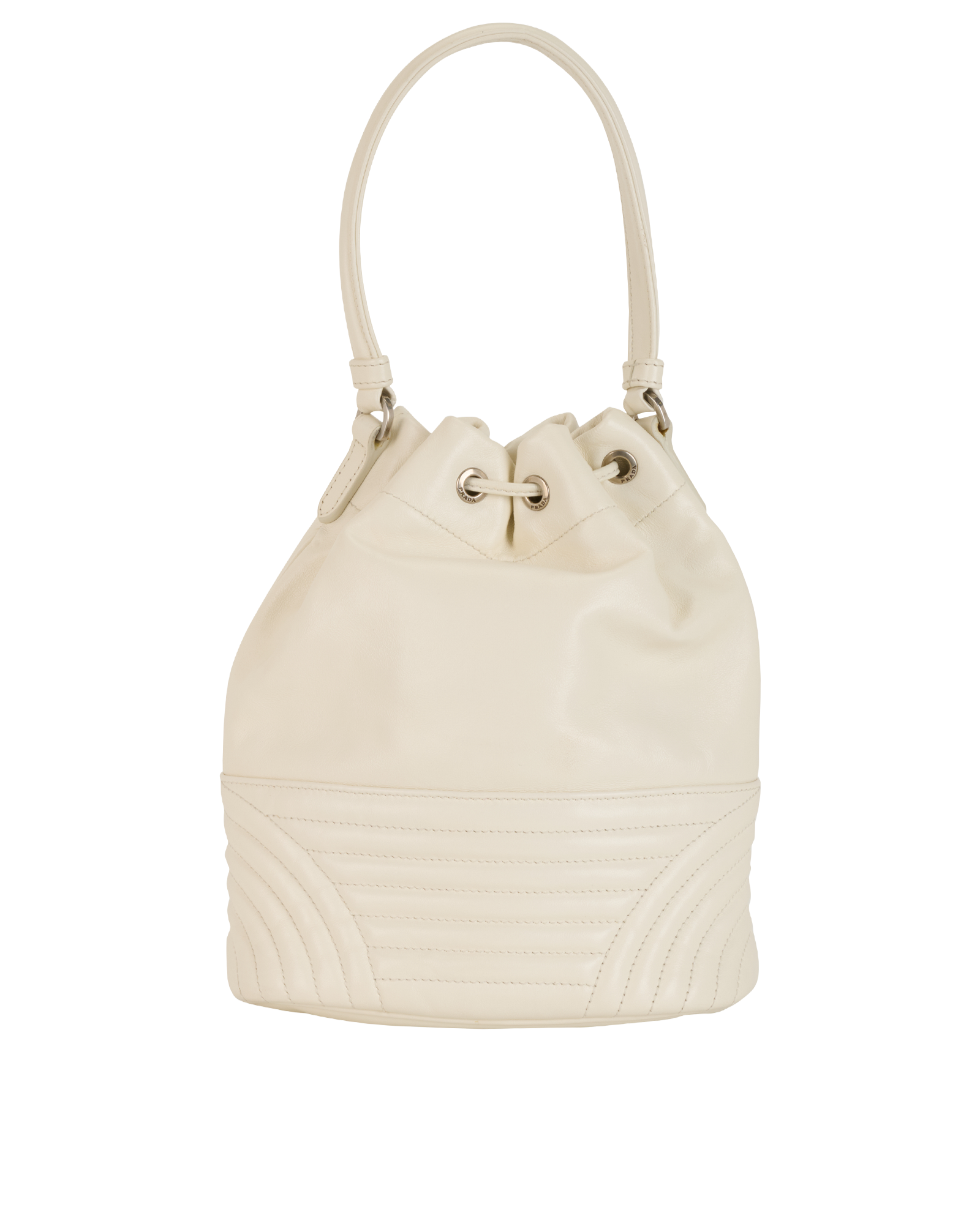 Diagramme Bucket Bag, &pound;495, Handbags, White, Leather, Back view